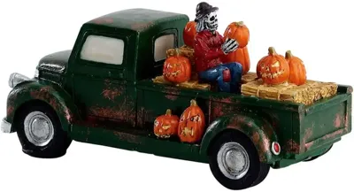 Lemax pumpkin pickup truck tafereel Spooky Town 2018
