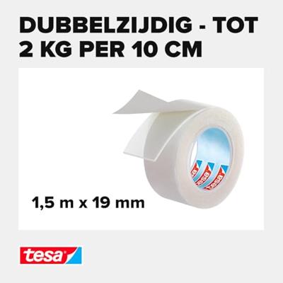 tesa 55743-00001-02 Montagetape tesa Powerbond Transparant (l x b) 1.5 m x 19 mm 1 stuk(s)