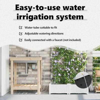 Tuin Bloempot 2 pcs Wit Staal