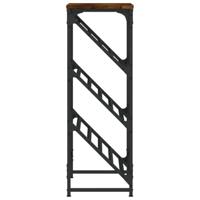 Schoenenrek 60x30x85 cm bewerkt hout gerookt eikenkleurig - thumbnail