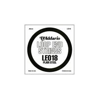 D'Addario LE018 Plain Steel snaren met lus End 0,04 cm (,018 inch) enkele snaar - thumbnail