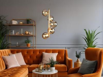 ECO-Light Pendelleuchte 9120-S5 GO Hanglamp G9 Champagne