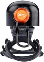 CONTEC fietsbel "diamond bing" ct mini bell diamond bing, black/orange, uni - thumbnail