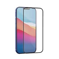 Muvit for Change Displaybeschermfolie voor iPhone 12 Pro Max, gehard glas, plat, zwart, antibacterieel - thumbnail