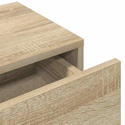 Wandschap met lades 60x26,5x15cm bewerkt hout sonoma eikenkleur