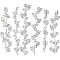 Creativ Company Stans- en embossing mallen, bloemen ranken, afm 143x123 mm, 1 stuk - thumbnail