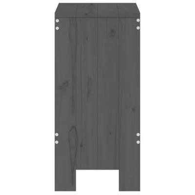 Barkrukken 2 st 40x36x75 cm massief grenenhout grijs Barkrukken 2 st 40x36x75 cm massief grenenhout grijs