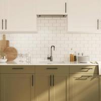 Handvatten 10 st 128 mm roestvrij staal zwart - thumbnail