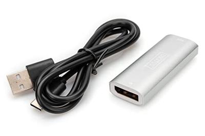 Digitus DS-55524 DisplayPort Adapter [1x DisplayPort bus - 1x DisplayPort bus] Zilver 4K UHD