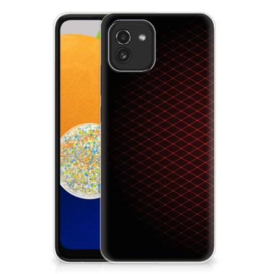 Samsung Galaxy A03 | TPU bumper | Geruit Rood