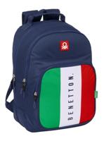 Schoolrugzak Benetton Flag Marineblauw 32 x 42 x 15 cm - thumbnail