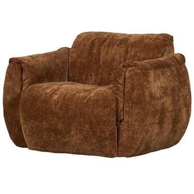 Woood Baggy draaifauteuil chenille Bruin