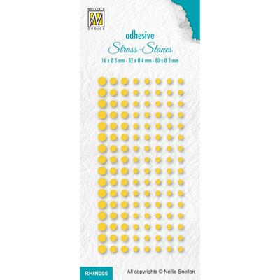 Nellie's Choice • adhesive rhinestones set 5 yellow col. 109