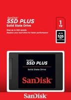 SanDisk SSD PLUS 1 TB SSD harde schijf (2.5 inch) SATA 6 Gb/s Retail SDSSDA-1T00-G27 - thumbnail