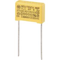 TRU COMPONENTS MKP-X2 1 stuk(s) MKP-X2-ontstoringscondensator Radiaal bedraad 0.15 µF 275 V/AC 10 % 15 mm (l x b x h) 18 x 6 x 12 mm - thumbnail