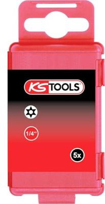 KS Tools 911.7701 9117701 Torx-bit TB 8 Speciaal staal Vernikkeld E 6.3 5 stuk(s)