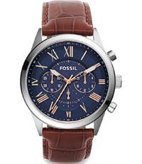 Horlogeband Fossil BQ2156 Leder Bruin 22mm Horlogeband Fossil BQ2156 Leder Bruin 22mm