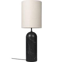 Gubi Gravity XL High Vloerlamp - Zwart marmer & Canvas wit - thumbnail