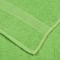 VidaXL Douchehanddoeken 10 st 70x140cm 360 g/m² 100% katoen appelgroen - thumbnail