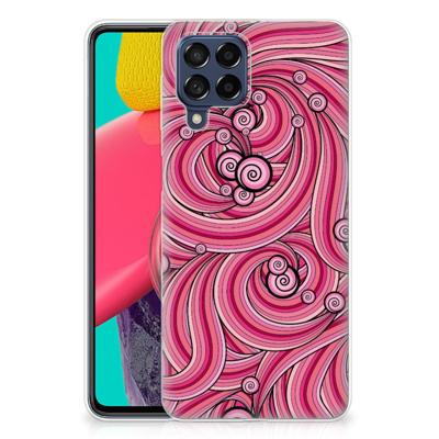 Samsung Galaxy M53 | Hoesje maken | Swirl Pink