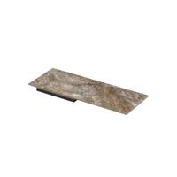 INK Post Wastafel keramische slab envelop bak links zonder kraangat 120x45x1 Earth glossy - thumbnail