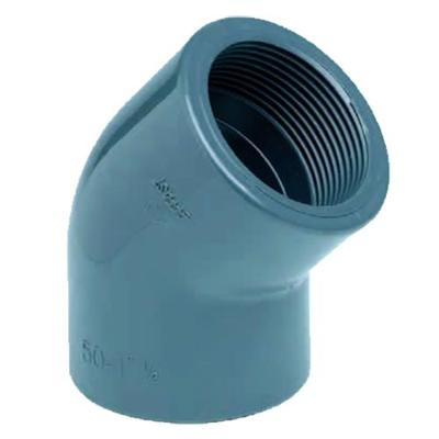 Effast PVC Knie 45º Binnendraad 2" - Duurzaam Waterstroom Leidingsysteemonderdeel