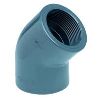 Effast PVC Knie 45º Binnendraad 2" - Duurzaam Waterstroom Leidingsysteemonderdeel - thumbnail