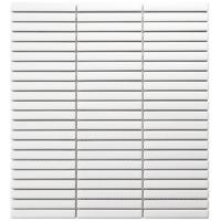 Mozaiek Sevilla Kit-Kat mini&apos;s Wit 1,2x9,2 - thumbnail