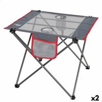 Vouwtafel Aktive Camping Grijs 62 x 50 x 50 cm (2 Stuks) - thumbnail
