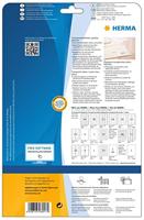 Herma 8017 Folie-etiketten 63.5 x 38.1 mm Folie, glanzend Transparant 525 stuk(s) Permanent hechtend Laser (zwart/wit), Kopiëren (zwart/wit), Laser (kleur), - thumbnail
