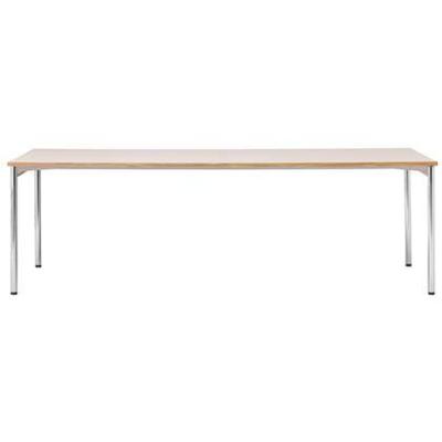 Audo Copenhagen Co eettafel 240x100 chroom|crème