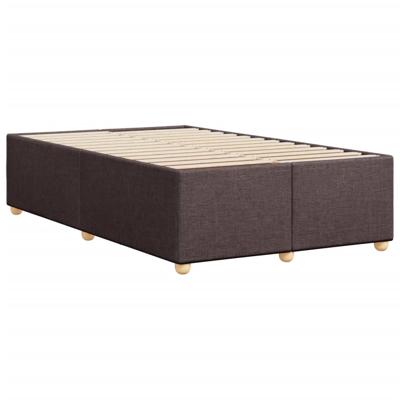 Bedframe zonder matras stof donkerbruin 140x190 cm