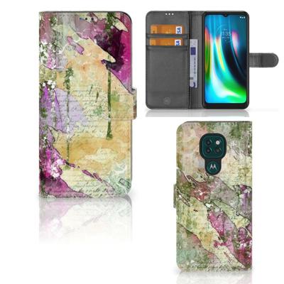 Hoesje Motorola Moto G9 Play | E7 Plus Letter Painting Hoesje Motorola Moto G9 Play | E7 Plus Letter Painting