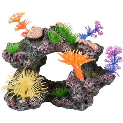 Aquarium Koralia koraalrots - 17,5 x 14 x 13,5 cm 17.5 x 14 x 13.5 cm Flamingo Grijs
