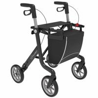 Rollator Streamer (6,2 kg) | Rehasense | Lichtgewicht | Zachte banden | Gesloten tas | Zwart | Large | LRBKL60NUP - thumbnail