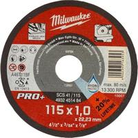 Milwaukee Dunne metaaldoorslijpschijven PRO+ SCS 41/115 x 1 x 22 mm 4932451484 - thumbnail
