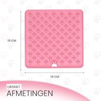 Eat Slow Live Longer Lick Mat Cross Roze - thumbnail