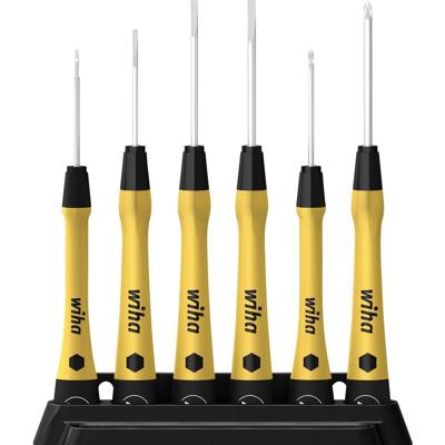 Wiha Schroevendraaierset Elektronica Plat, Kruiskop Phillips