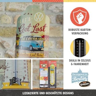 TFA Dostmann NOSTALGIC ART VW Bulli 12.2060.11 Thermometer Geel - thumbnail