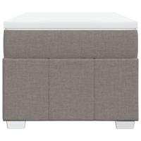 Boxspring met matras stof taupe 80x200 cm - thumbnail
