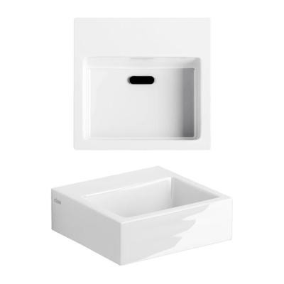 Clou Flush 1 fontein zonder kraangat 28x27cm wit Clou Flush 1 fontein zonder kraangat 28x27cm wit