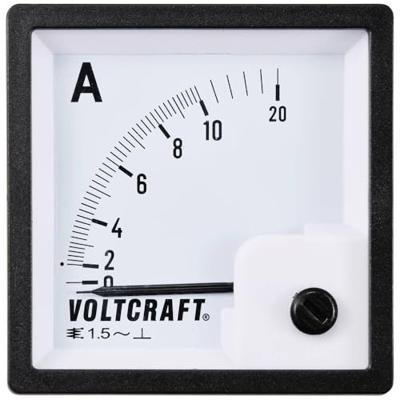 VOLTCRAFT AM-72X72/10A AM-72X72/10A Analoog inbouwmeetinstrument AM-72x72/10 A 10 A Weekijzer