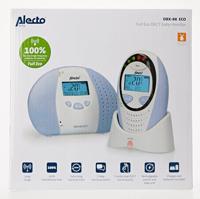 Alecto DBX-88 ECO Full Eco DECT babyfoon met display wit/blauw - DBX-88 ECO - thumbnail