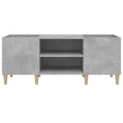 Platenkast 121x38x48 cm bewerkt hout betongrijs