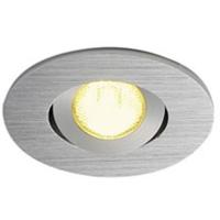 SLV Inbouwspot New Tria Mini DL Set Round geborsteld aluminium 113976 - thumbnail