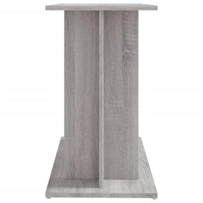 Aquariumstandaard 80x35x60 cm bewerkt hout grijs sonoma - thumbnail