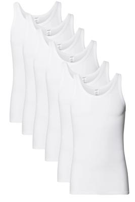 Schiesser Hemden cotton essentials 6-pack wit