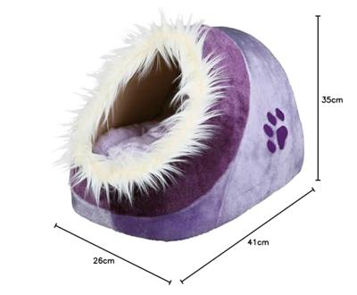 TRIXIE KATTENMAND IGLO MINOU LILA / VIOLET 35X26X41 CM