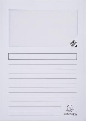 Exacompta L-map met venster Forever, pak van 100 stuks, wit