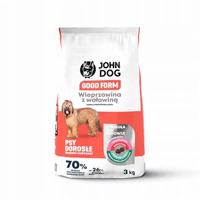 JOHN DOG Good Form Medium and large breeds Pork with beef - droog hondenvoer - 3kg - thumbnail